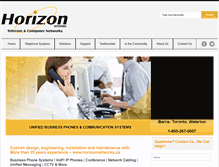Tablet Screenshot of horizonnetworks.ca